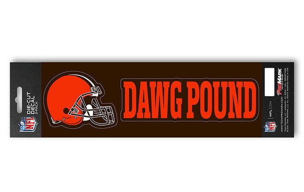 Cleveland Browns Dawg Pound Slogan - Double Up Die Cut Decal Set