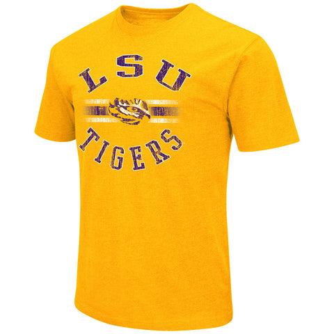 LSU Tigers Mens Short Sleeve T-Shirt Gold Free Shipping!