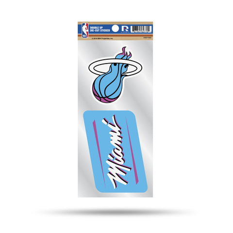 Miami Heat Vice Set of 2 Die Cut Decal Stickers 3x3 Inches Free Shipping