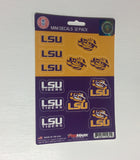 LSU Tigers Mini Decals Sticker Sheet 12 Decals 1x1 Inch