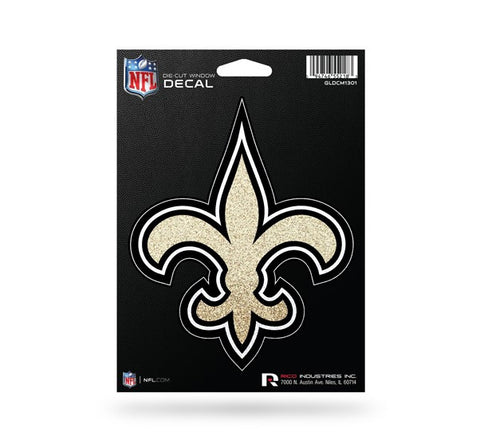 New Orleans Saints *Bling* Die Cut Decal NEW 5 X 4 Window Car or Laptop! Glitter