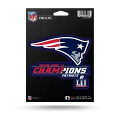 New England Patriots Super Bowl 51 Champions Die Cut Decal NEW!! 4 X 5 Window or Car!!! Laptop