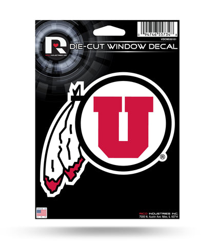 Utah Utes 6" x 4" Die-Cut Decal Window, Car or Laptop! NEW!