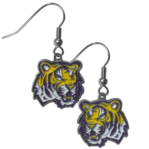 LSU Tigers Logo Dangle Earrings Free Shipping!