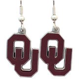 Oklahoma Sooners Logo Dangle Earrings Free Shipping!