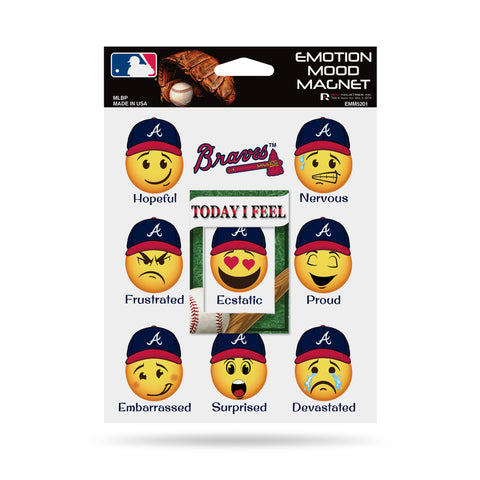 Atlanta Braves Emotion Mood Magnet 5x6 Inches NEW Free Shipping!