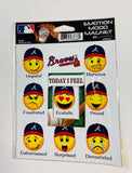 Atlanta Braves Emotion Mood Magnet 5x6 Inches NEW Free Shipping!