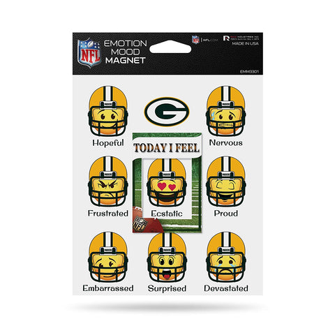 Green Bay Packers Emotion Mood Magnet 5x6 Inches NEW NFL Free Shipping!