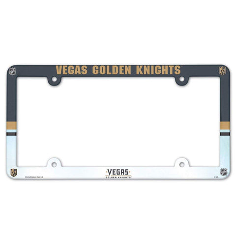 Vegas Golden Knights Full Color License Plate Cover Plastic
