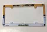Nashville Predators Full Color License Plate Cover Plastic