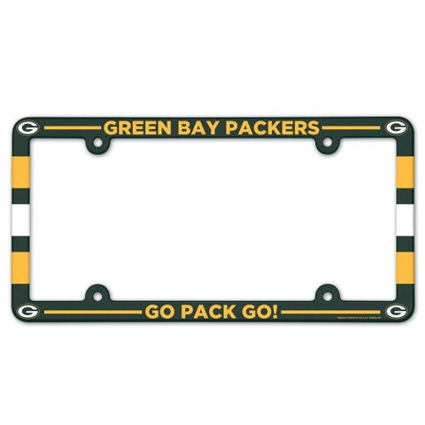 Green Bay Packers Full Color License Plate Cover Frame NEW!!