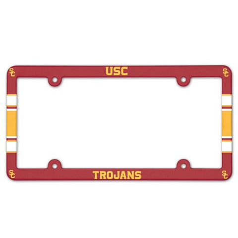 USC Trojans Full Color License Plate Cover Plastic