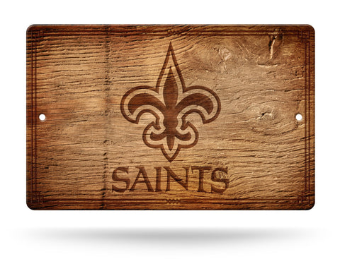 New Orleans Saints Wall Sign NEW! 11"X17" Faux Antique Wood Finish Man Cave