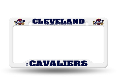 Cleveland Cavaliers White Plastic License Plate Frame NEW Free Shipping!