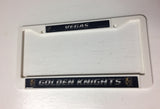 Vegas Golden Knights White Plastic License Plate Frame NHL NEW! Free Shipping