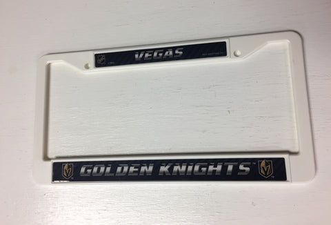 NHL Las Vegas Golden Knights Prime Plastic License Plate Frame 