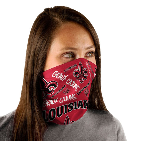 Louisiana Ragin Cajuns Gaiter Mask One Size Fits Most NEW! Scatter