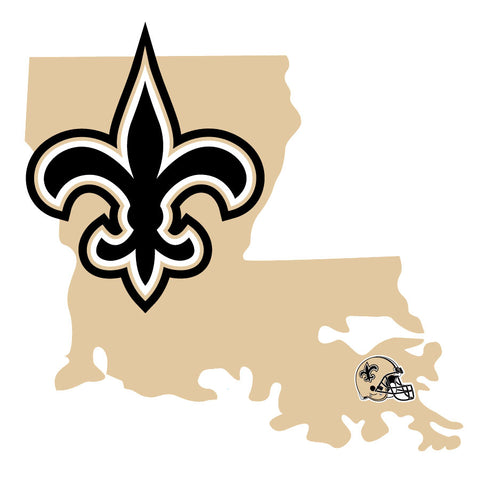 New Orleans Saints State Outline Die-Cut Decal NEW!!!