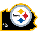 Pittsburgh Steelers State Outline Die-Cut Decal NEW!!!