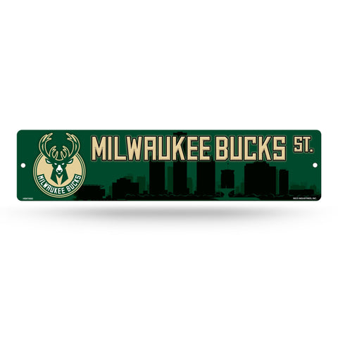 Milwaukee Bucks Street Sign NEW! 4"X16" "Milwaukee Bucks St." Man Cave Free Ship