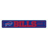 Buffalo Bills Street Sign NEW! 4"X 24" "Bills Ave" Man Cave NFL