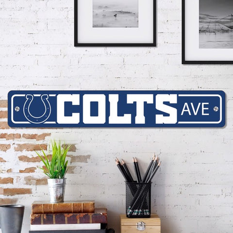 Indianapolis Colts Street Sign NEW! 4" X 24" "Colts Ave." Man Cave NFL