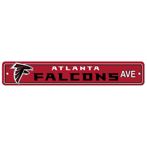 Atlanta Falcons Street Sign NEW! 4" X 24" "Falcons Ave." Man Cave NFL