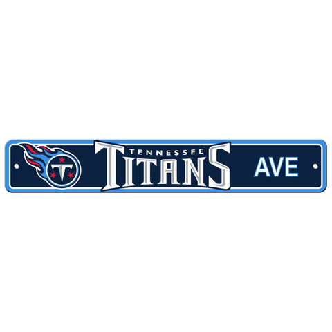 Tennessee Titans Street Sign NEW! 4" X 24" "Titans Ave" NFL