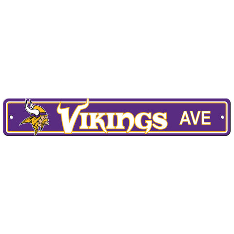 Minnesota Vikings Street Sign NEW! 4"X24" "Vikings Ave." Man Cave