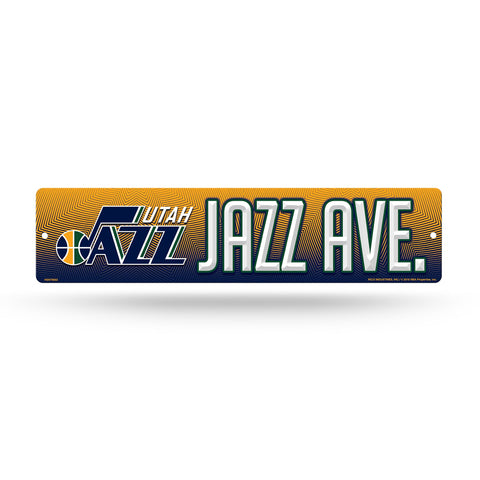 Utah Jazz Street Sign NEW! 4"X16" "Jazz Ave." Man Cave Free Shipping