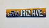 Utah Jazz Street Sign NEW! 4"X16" "Jazz Ave." Man Cave Free Shipping