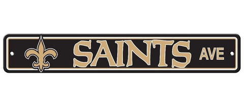New Orleans Saints Street Sign NEW! 4"X 24" "Saints Ave" Man Cave NFL