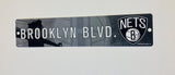 Brooklyn Nets Street Sign NEW! 4"X16" "Brooklyn Blvd." Man Cave Free Shipping