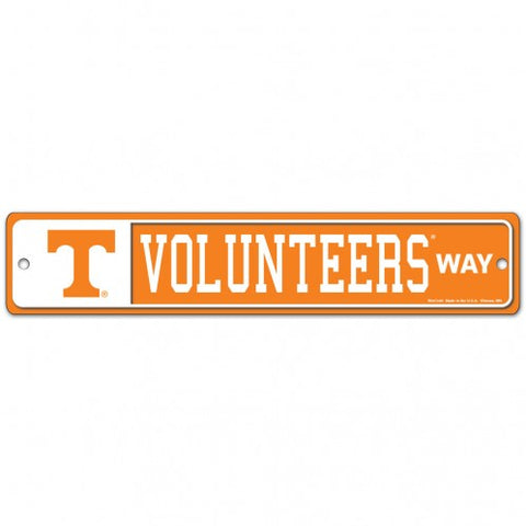 Tennesse Volunteers Street Sign NEW! 4"X 19" "Volunteers Way" Man Cave