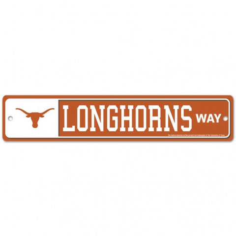 Texas Longhorns Street Sign NEW! 4"X 19" "Longhorns Way" Man Cave