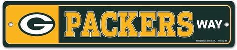 Green Bay Packers Street Sign NEW! 4"x19" "Packers Way" Man Cave Free Shipping