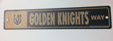 Vegas Golden Knights Street Sign NEW! 4"X 19" "Golden Knights Way" Man Cave
