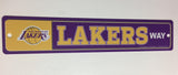 Los Angeles Lakers Street Sign NEW! 4"X 19" "Lakers Way" Man Cave