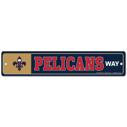 New Orleans Pelicans Street Sign NEW! 4"X 19" "Pelicans Way" Man Cave