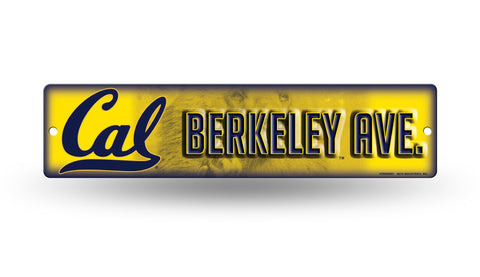 Cal Golden Bears Street Sign NEW 4"X16" "Berkeley Ave." Man Cave NCAA