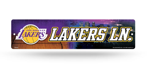 Los Angeles Lakers Street Sign NEW! 4"X16" "Lakers Ln." Man Cave NBA