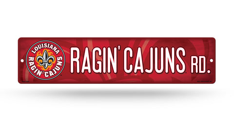 Louisiana Ragin Cajuns Street Sign NEW! 4"X16" "Ragin Cajuns Rd." Man Cave NCAA