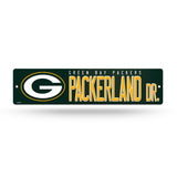 Green Bay Packers Street Sign NEW!!! 4"X16" "Packerland Dr." Man Cave NFL