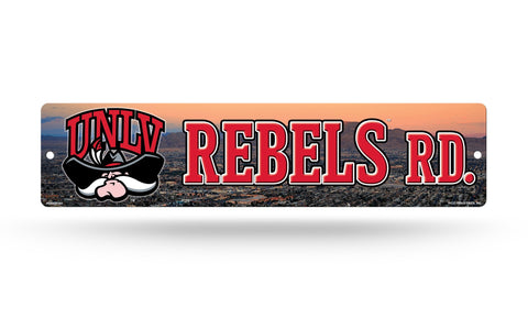 UNLV Rebels Street Sign NEW! 4"X16" "Rebels Rd." Man Cave NCAA
