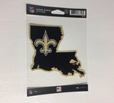 New Orleans Saints State Outline Die-Cut Decal NEW!!!