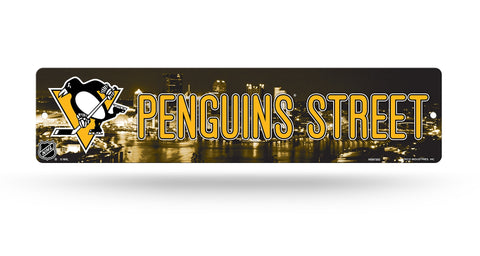 Pittsburgh Penguins Street Sign NEW! 4"X16" "Penguins Street" Man Cave NHL
