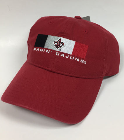 Louisiana Ragin Cajuns Red Hat NEW The Game Adjustable Rectangle