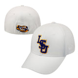 LSU Tigers Hat NEW White Memory Fit Top of the World