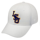 LSU Tigers Hat NEW White Memory Fit Top of the World