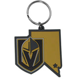 Vegas Golden Knights Keychain NHL State Outline NEW!! Free Shipping!!